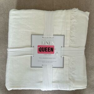 Pure Luxury linen queen sheet set